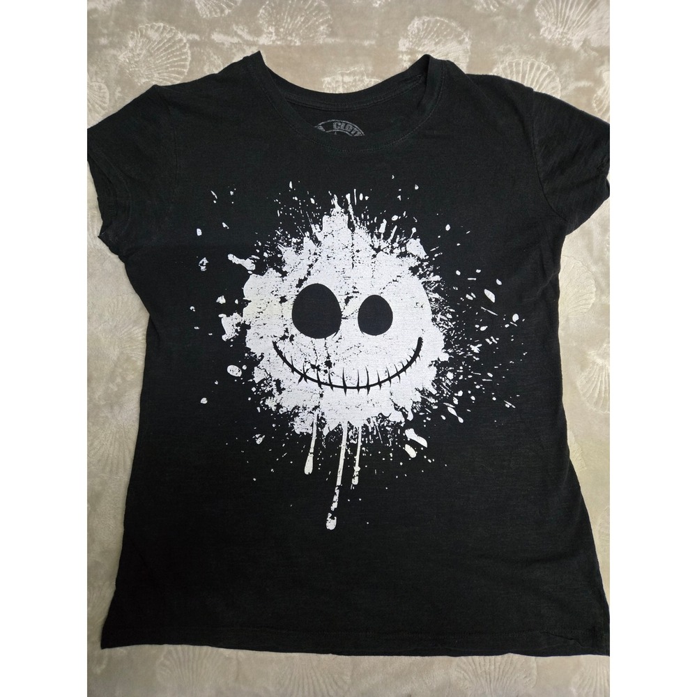 Disney Nightmare Before Christmas Jack Skellington Splatter Graphic Tee Black XL